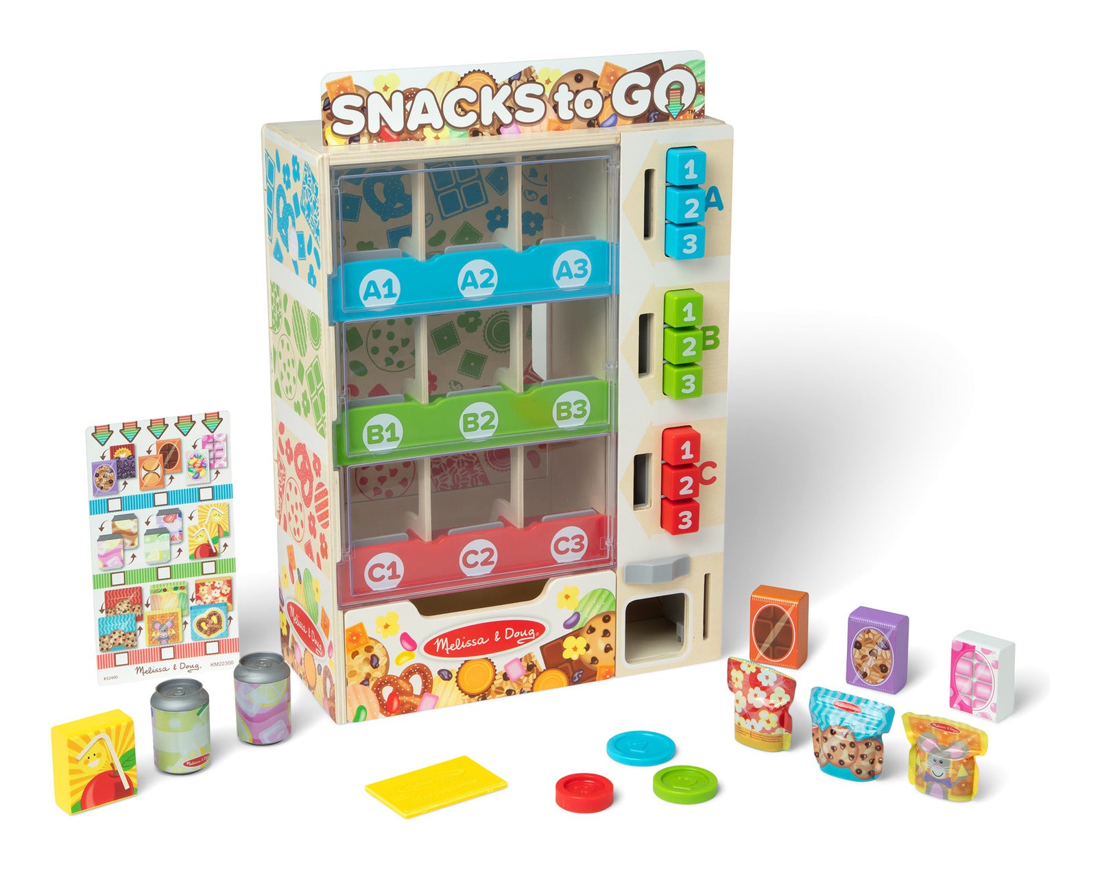 Melissa & Doug Sort, Stock, Select Wooden Vending Machine Play Set