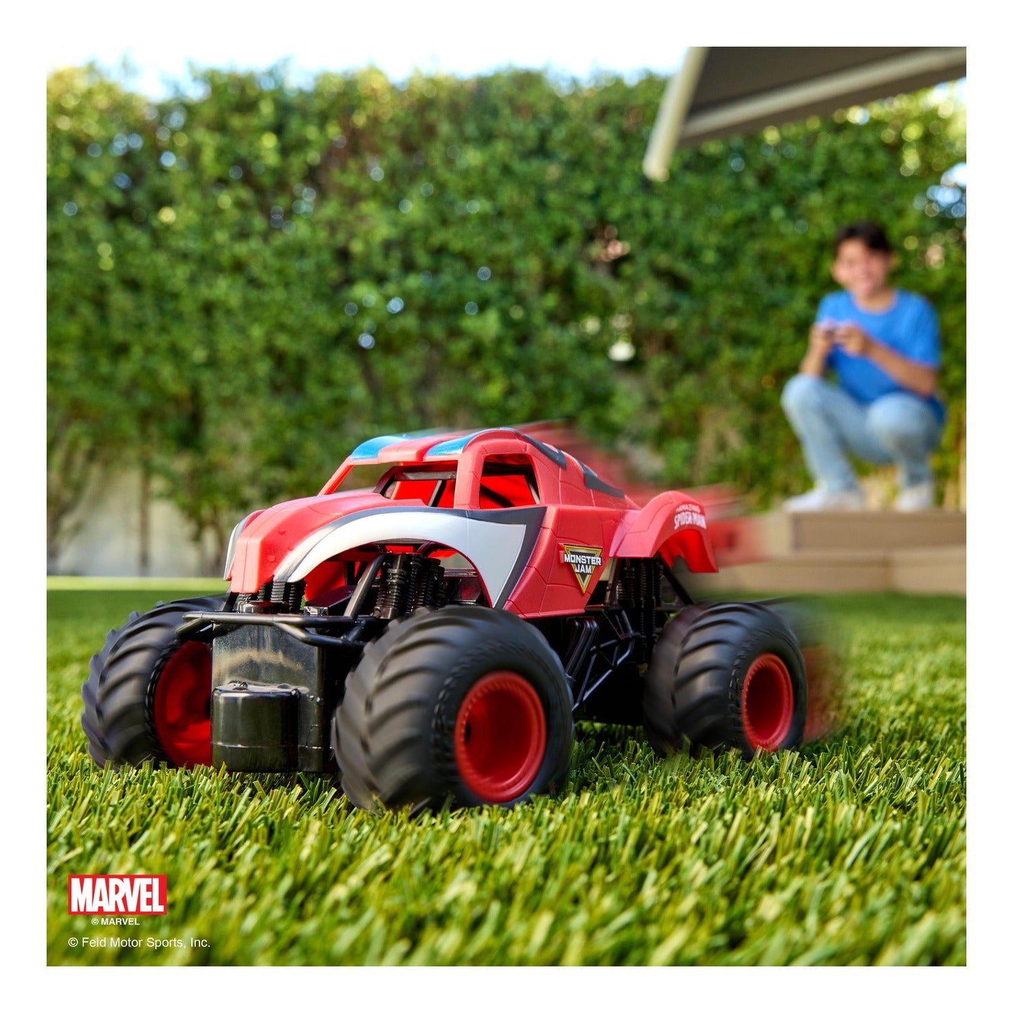Monster Jam Marvel Spider-Man 1:24 Remote Control Monster Truck