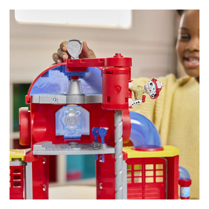 PAW Patrol Fire Rescue Fire Station Playset with Marshall