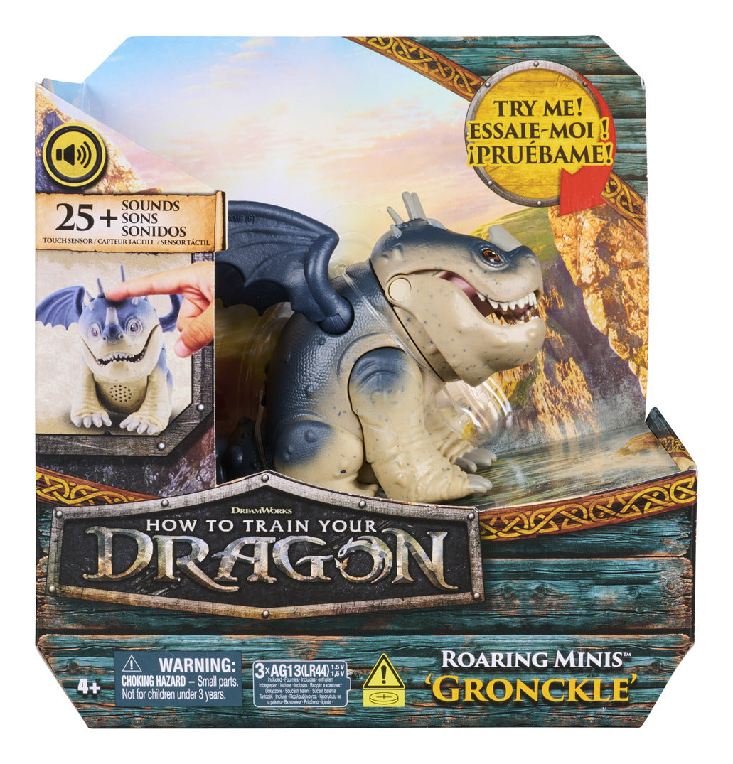 DreamWorks Dragons Roaring Minis Interactive Gronckle Toy
