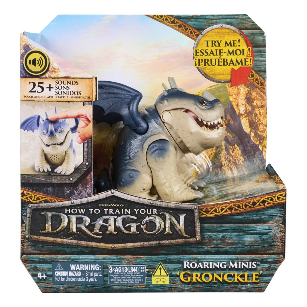 DreamWorks Dragons Roaring Minis Interactive Gronckle Toy