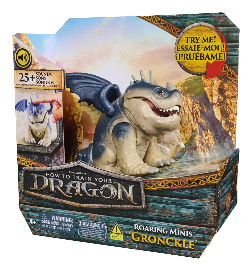 DreamWorks Dragons Roaring Minis Interactive Gronckle Toy