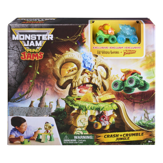 Monster Jam Mini Jams Crash & Crumble Skull Escape Playset