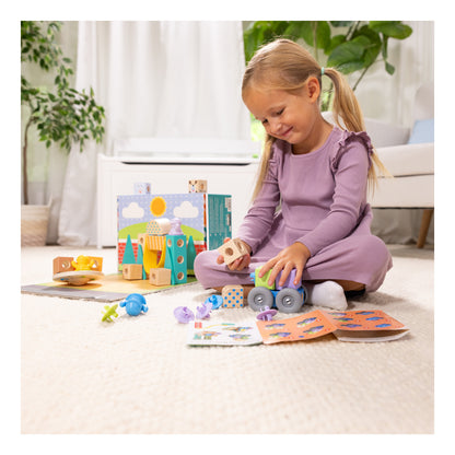 Melissa & Doug Blockables Town Building Set – 73 Pieces