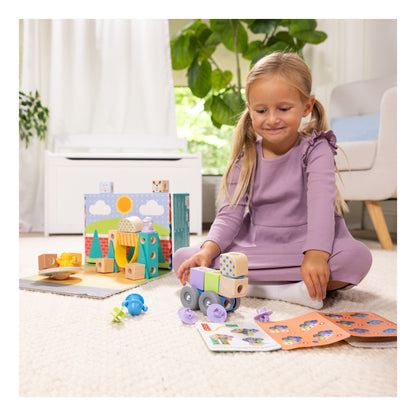 Melissa & Doug Blockables Town Building Set – 73 Pieces