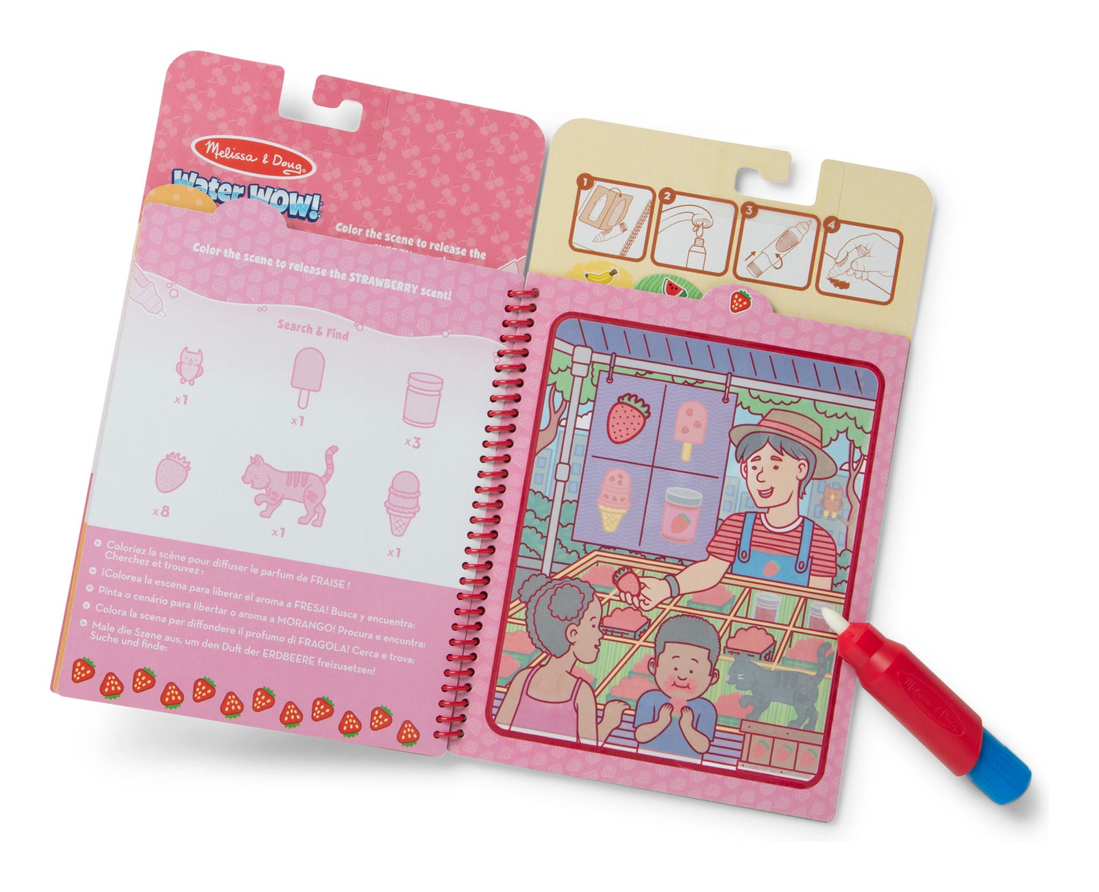Melissa & Doug Water WOW! Fruit-Scented Water-Reveal Activity Pad