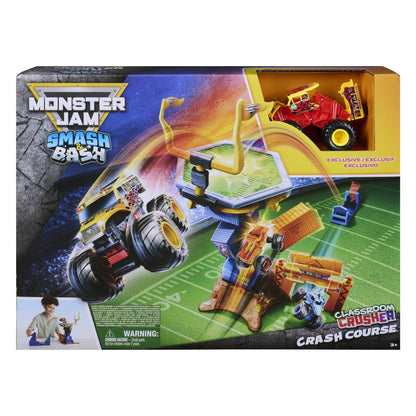 Monster Jam Smash & Bash Crash Course 1:64 Playset with Monster Truck