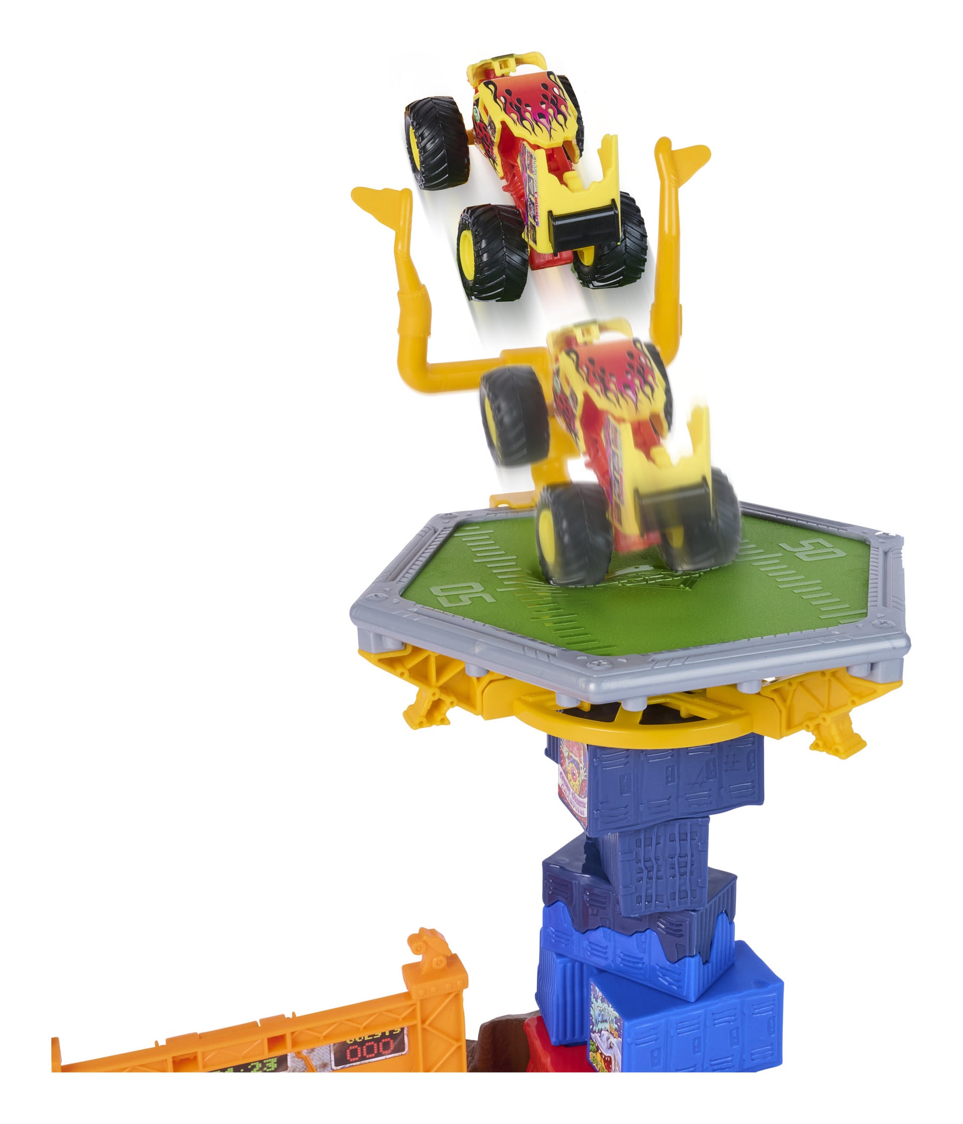 Monster Jam Smash & Bash Crash Course 1:64 Playset with Monster Truck