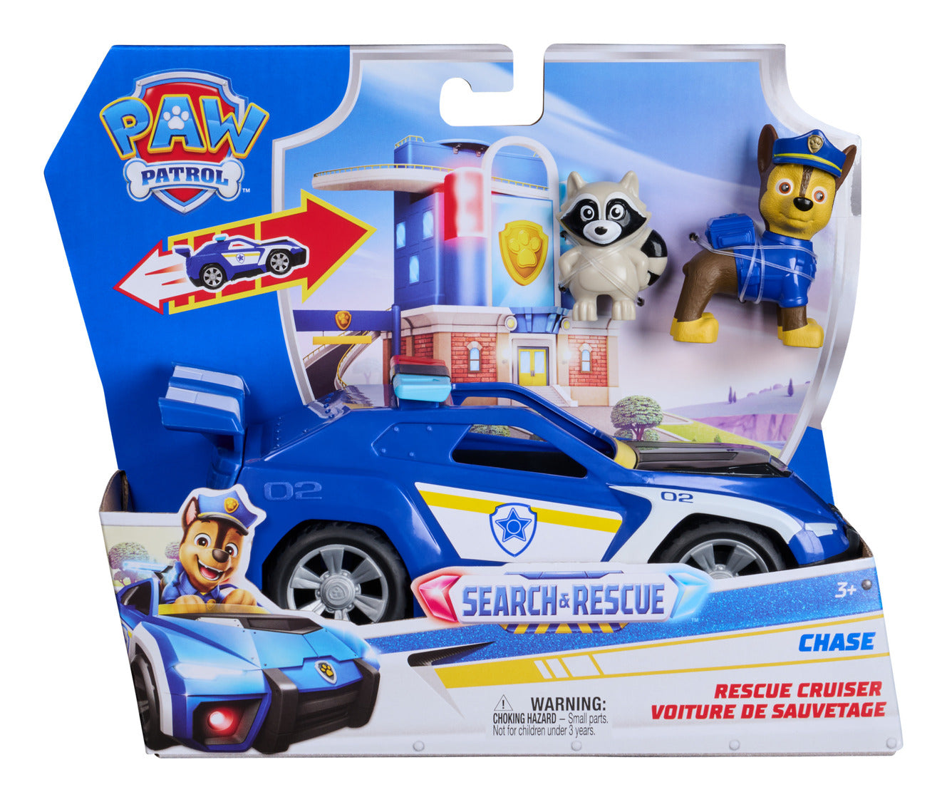 PAW Patrol Search & Rescue Chase Rescue Cruiser Vehicle with 2 Figures