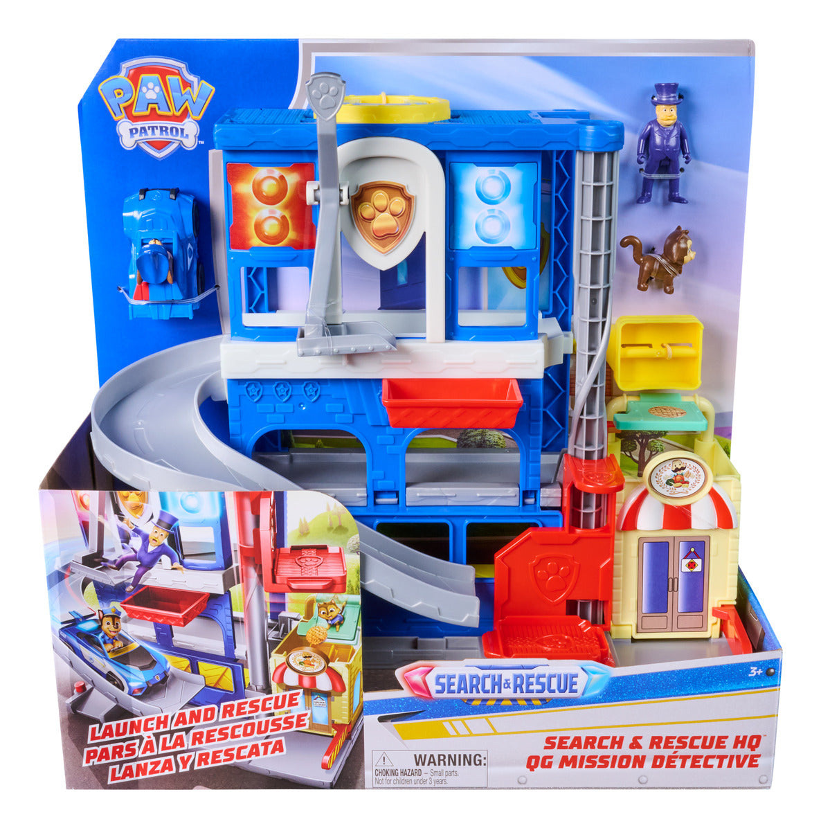 PAW Patrol Search & Rescue HQ Playset with Chase, Humdinger and Kitty