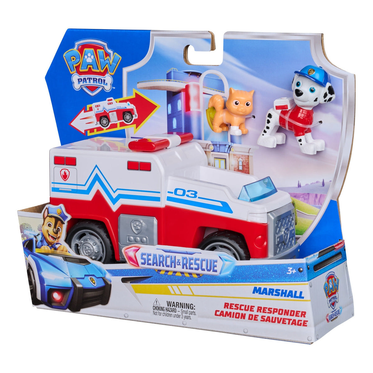 PAW Patrol Search & Rescue Marshall Rescue Responder Vehicle with 2 Figures