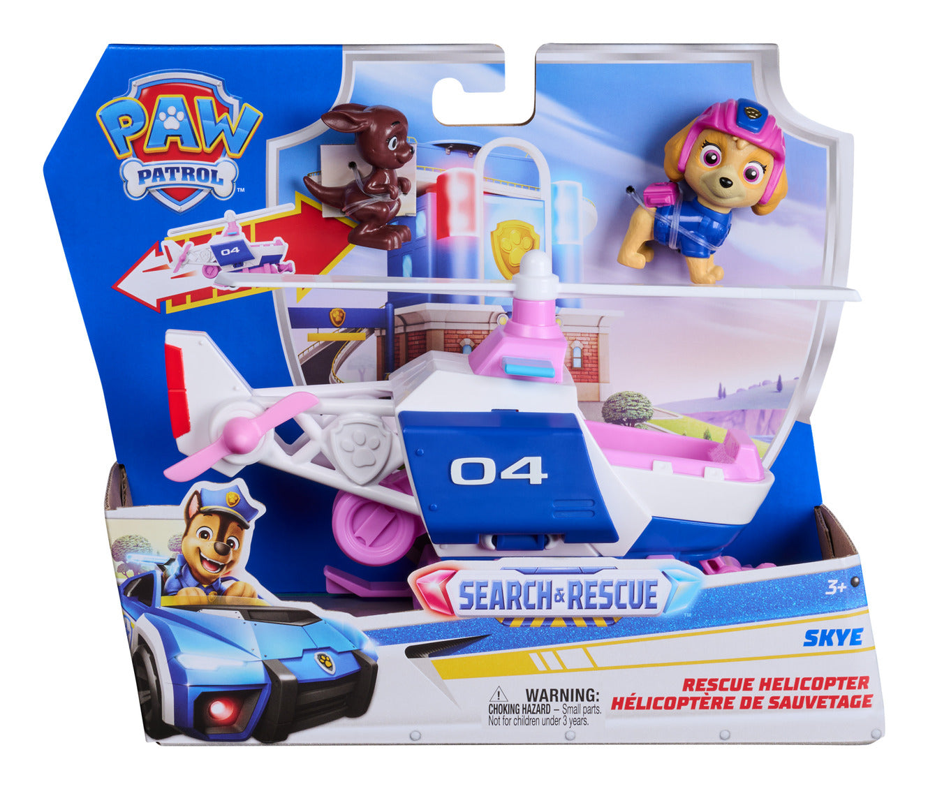 PAW Patrol Search & Rescue Skye Rescue Helicopter with 2 Figures