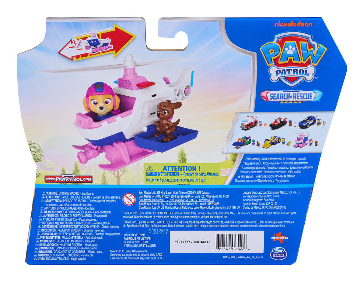 PAW Patrol Search & Rescue Skye Rescue Helicopter with 2 Figures