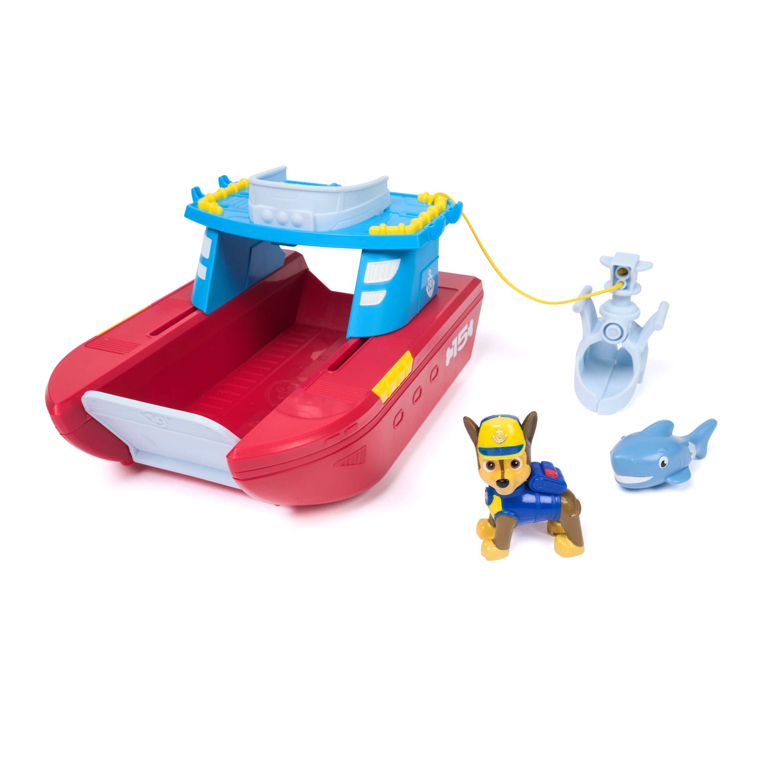 PAW Patrol Sea Patroller Transforming Rescue Vehicle with Chase and Shark Figures