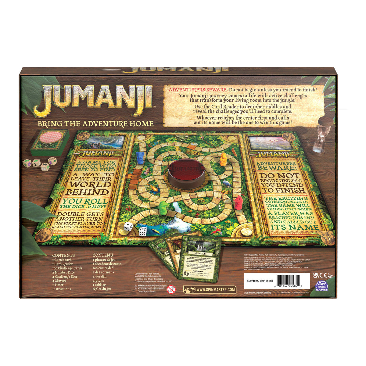 Spin Master Jumanji The Game 30th Anniversary Edition Board Game