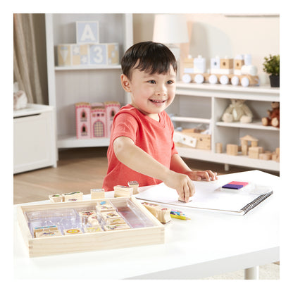 Melissa & Doug Stamp-a-Scene Fairy Garden Stamp Set