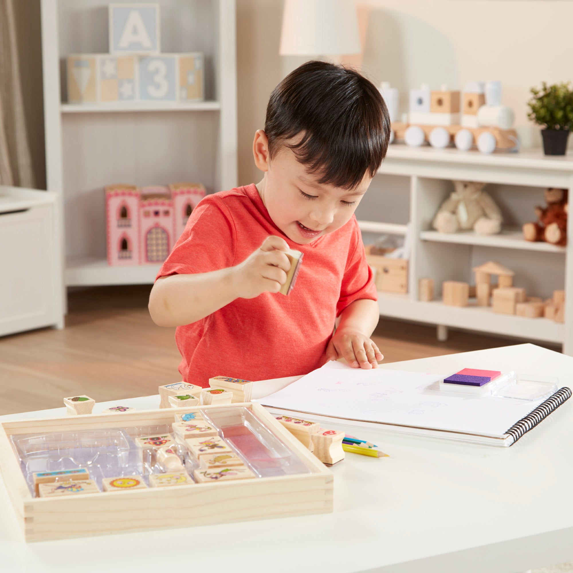 Melissa & Doug Stamp-a-Scene Fairy Garden Stamp Set