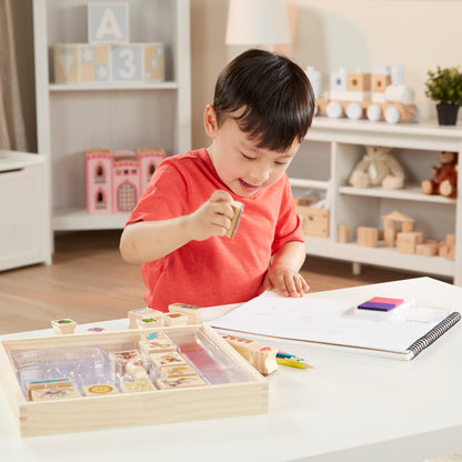 Melissa & Doug Stamp-a-Scene Fairy Garden Stamp Set