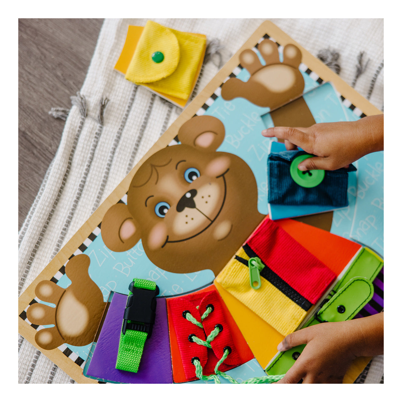 Melissa & Doug Basic Skills Board Wooden Dressing Skills Puzzle