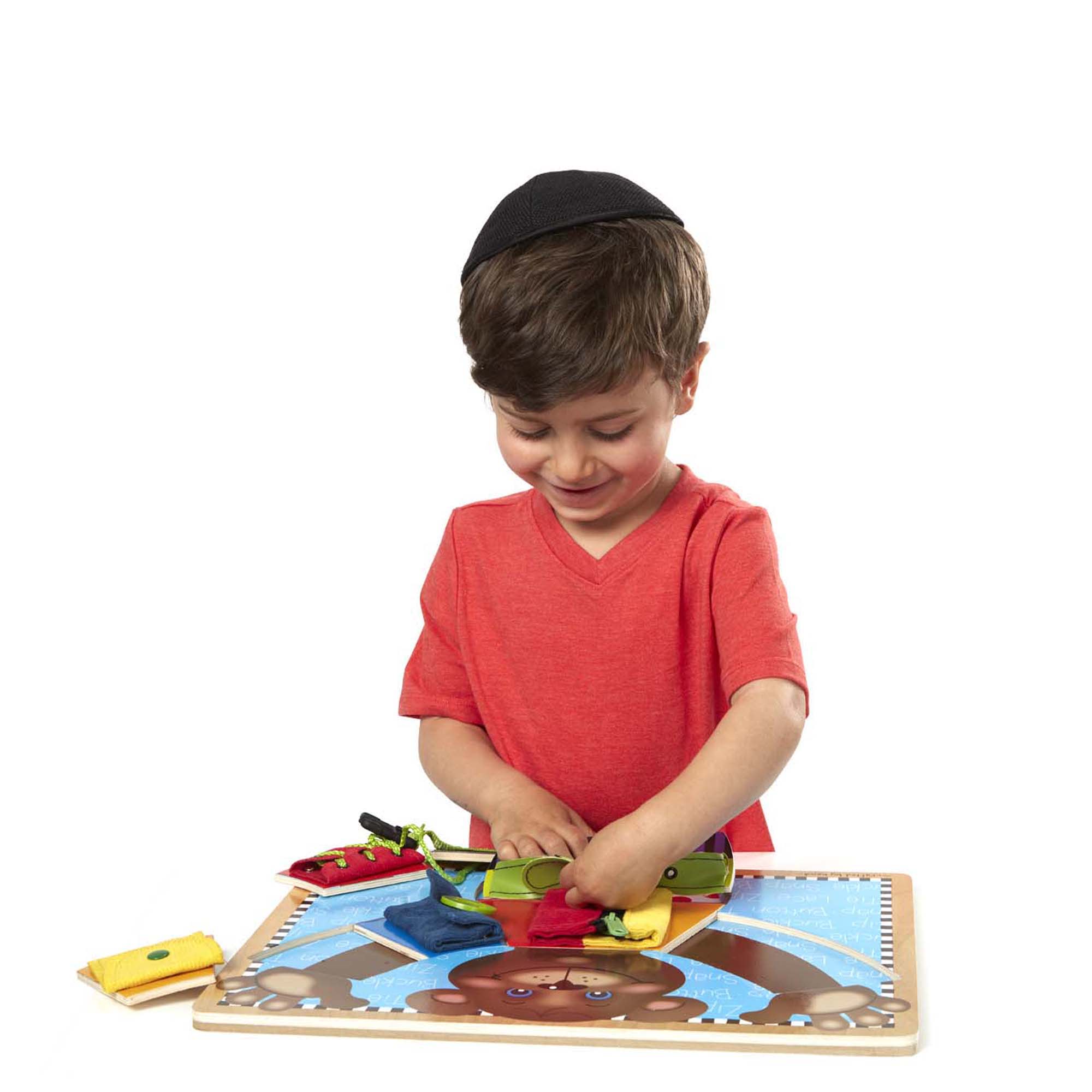 Melissa & Doug Basic Skills Board Wooden Dressing Skills Puzzle