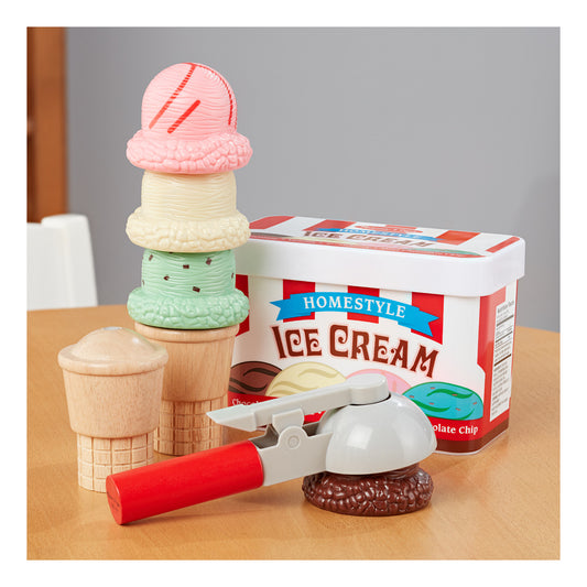 Melissa & Doug Scoop & Stack Ice Cream Cone Playset