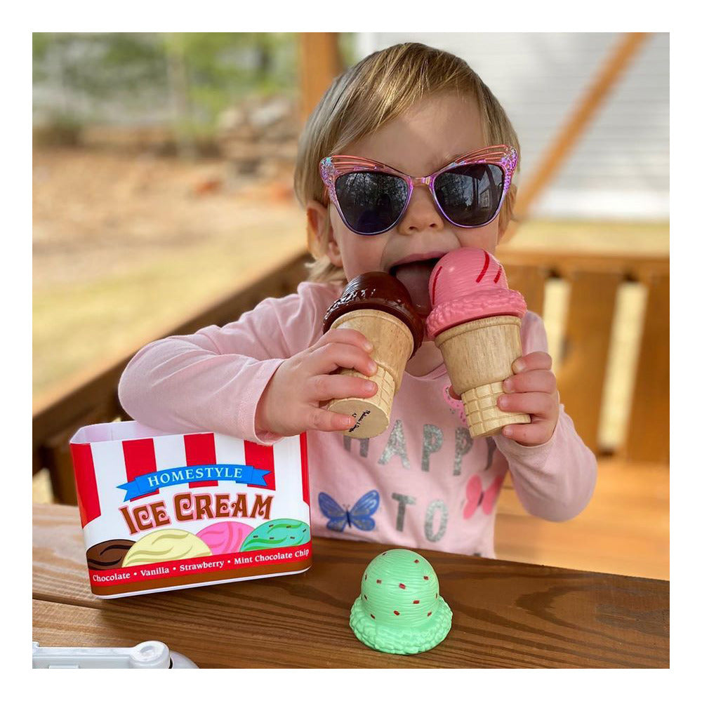 Melissa & Doug Scoop & Stack Ice Cream Cone Playset