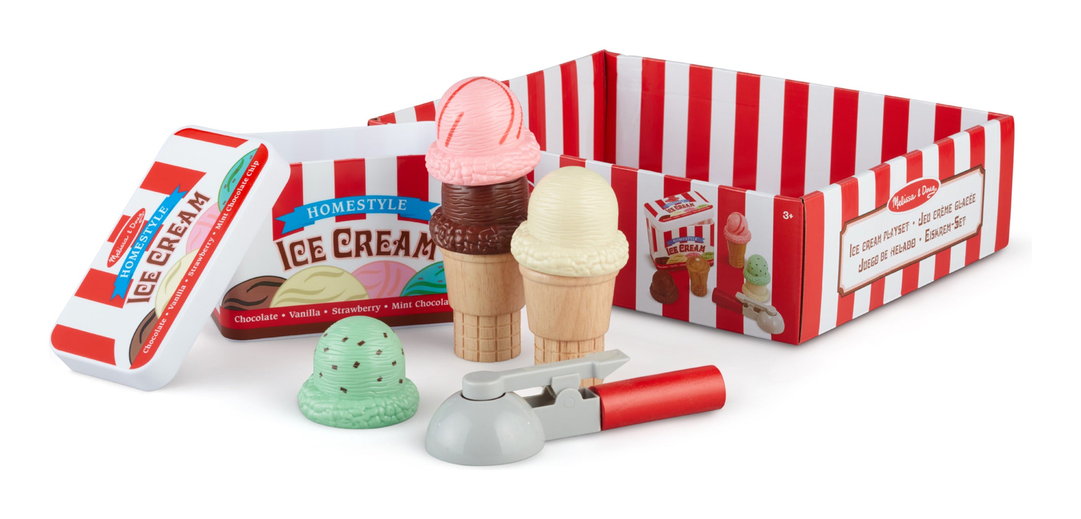 Melissa & Doug Scoop & Stack Ice Cream Cone Playset