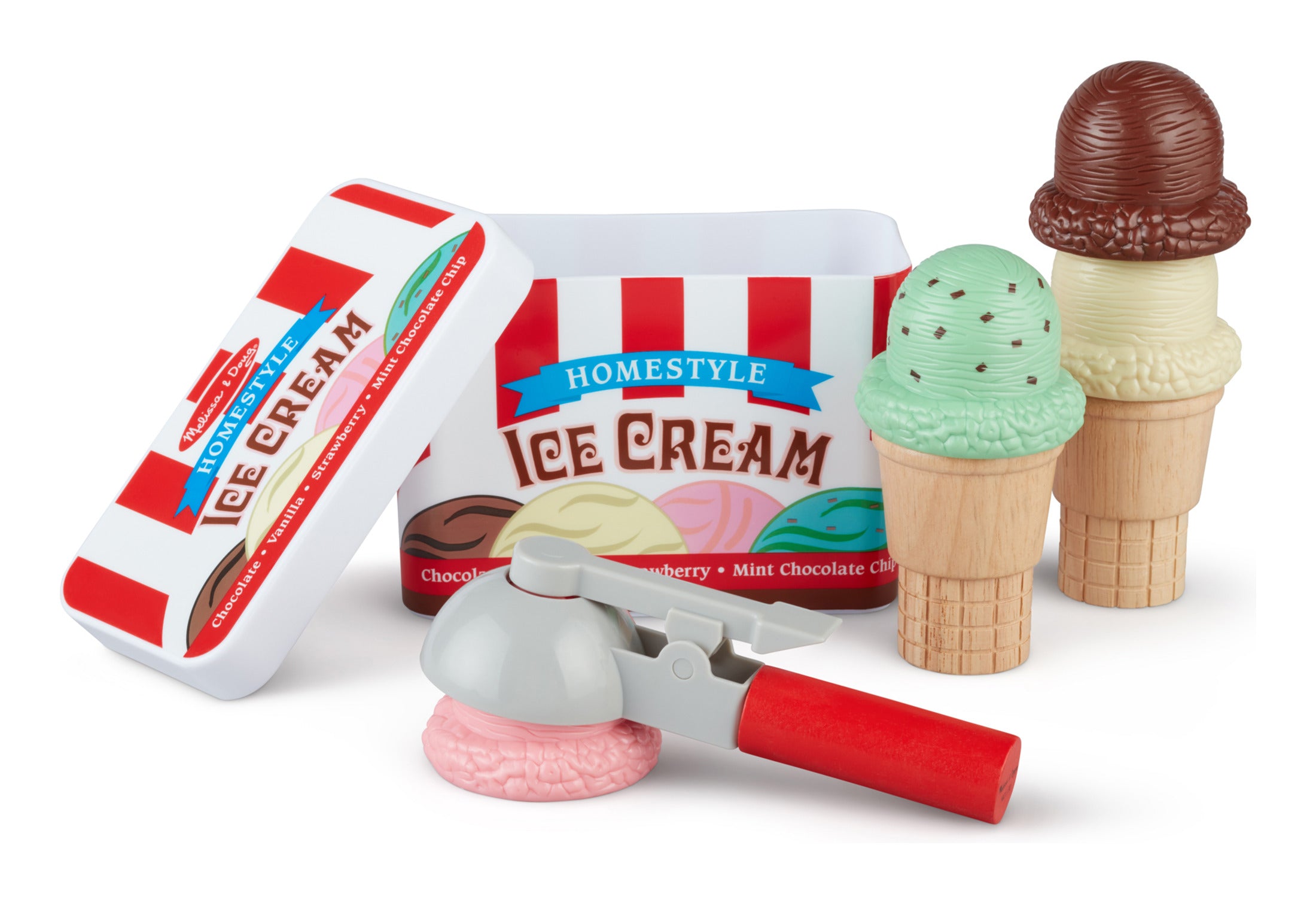 Melissa & Doug Scoop & Stack Ice Cream Cone Playset