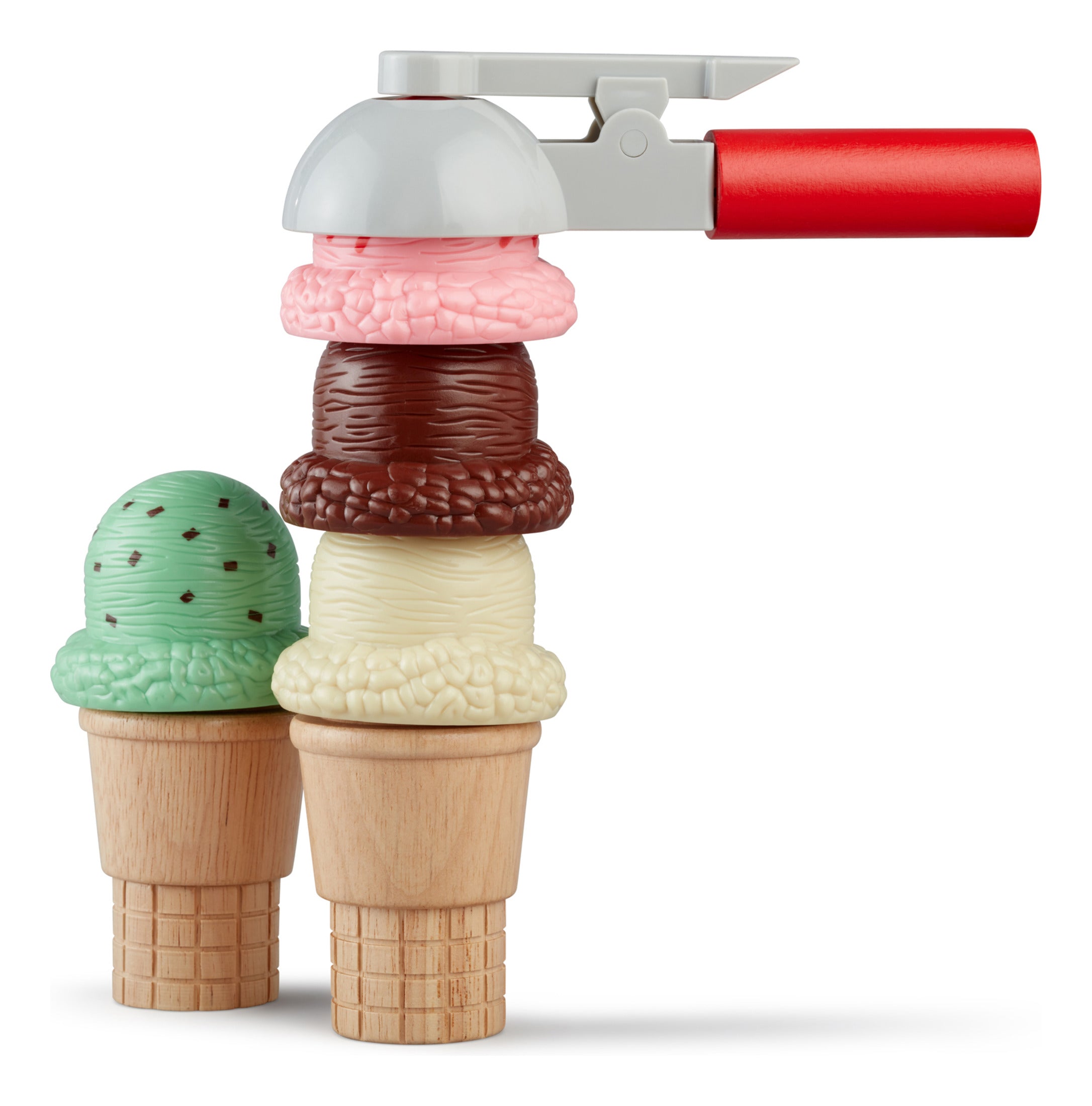 Melissa & Doug Scoop & Stack Ice Cream Cone Playset