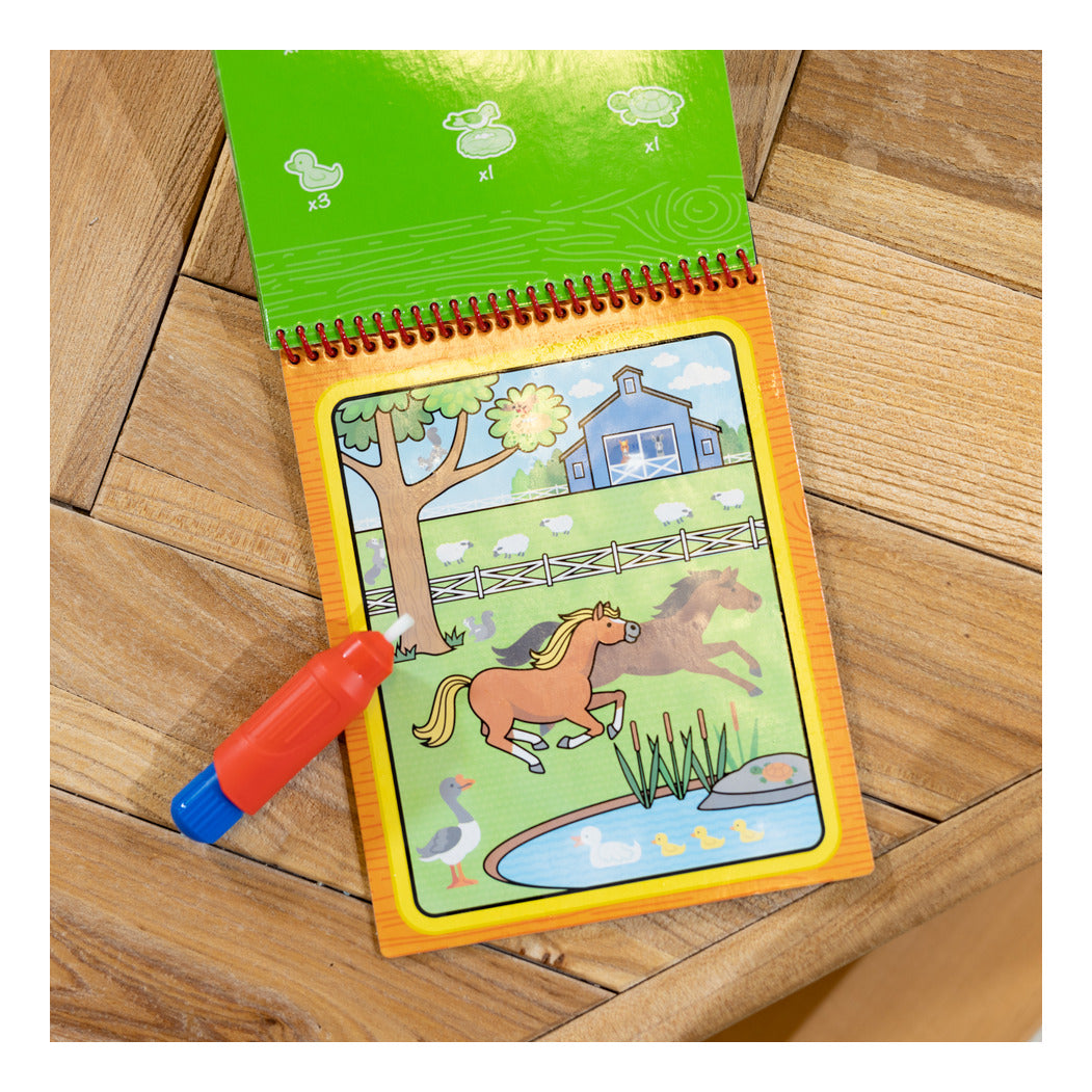 Melissa & Doug Water Wow! Farm Reusable Water-Reveal Activity Pad