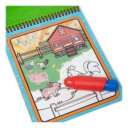 Melissa & Doug Water Wow! Farm Reusable Water-Reveal Activity Pad