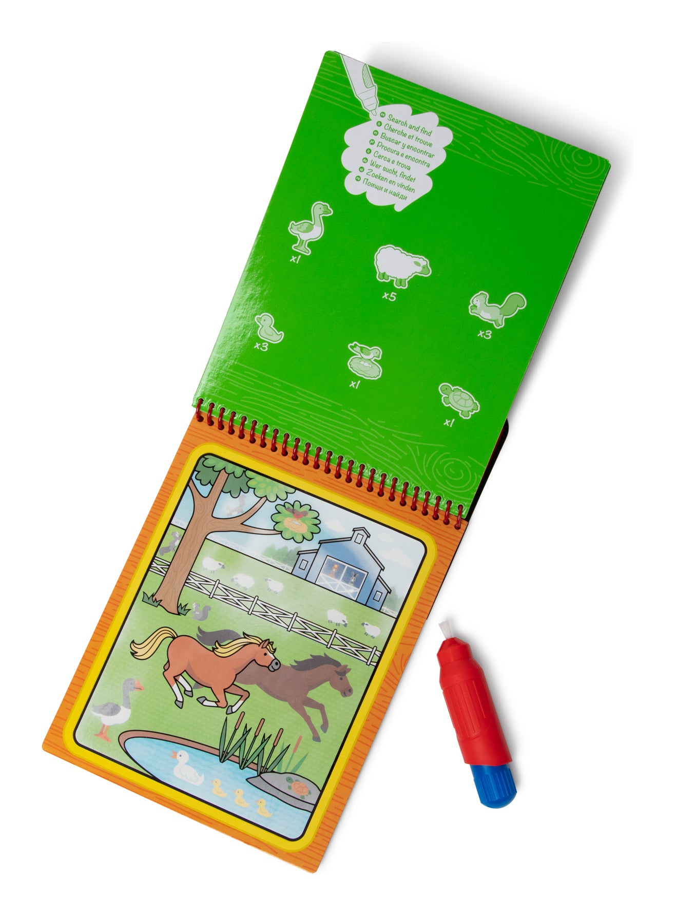 Melissa & Doug Water Wow! Farm Reusable Water-Reveal Activity Pad