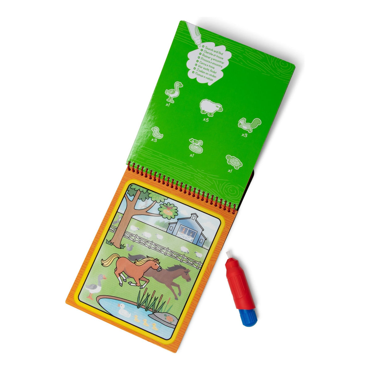Melissa & Doug Water Wow! Farm Reusable Water-Reveal Activity Pad
