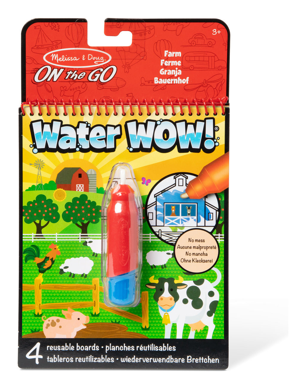 Melissa & Doug Water Wow! Farm Reusable Water-Reveal Activity Pad
