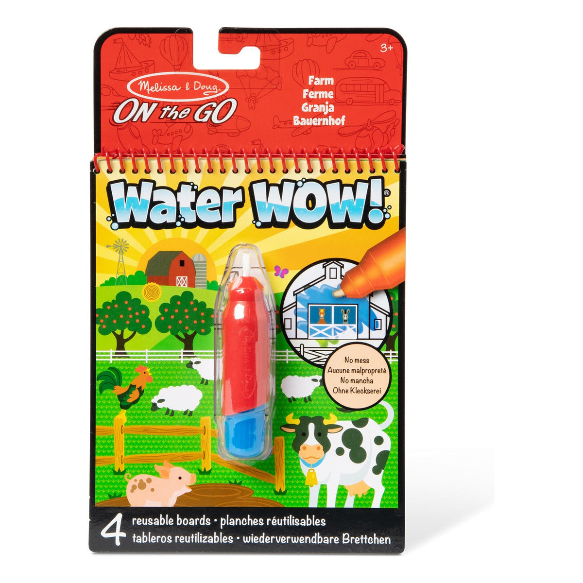 Melissa & Doug Water Wow! Farm Reusable Water-Reveal Activity Pad