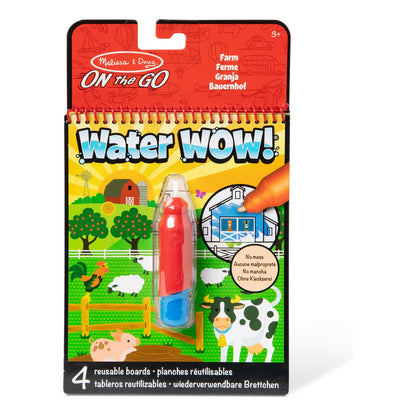 Melissa & Doug Water Wow! Farm Reusable Water-Reveal Activity Pad