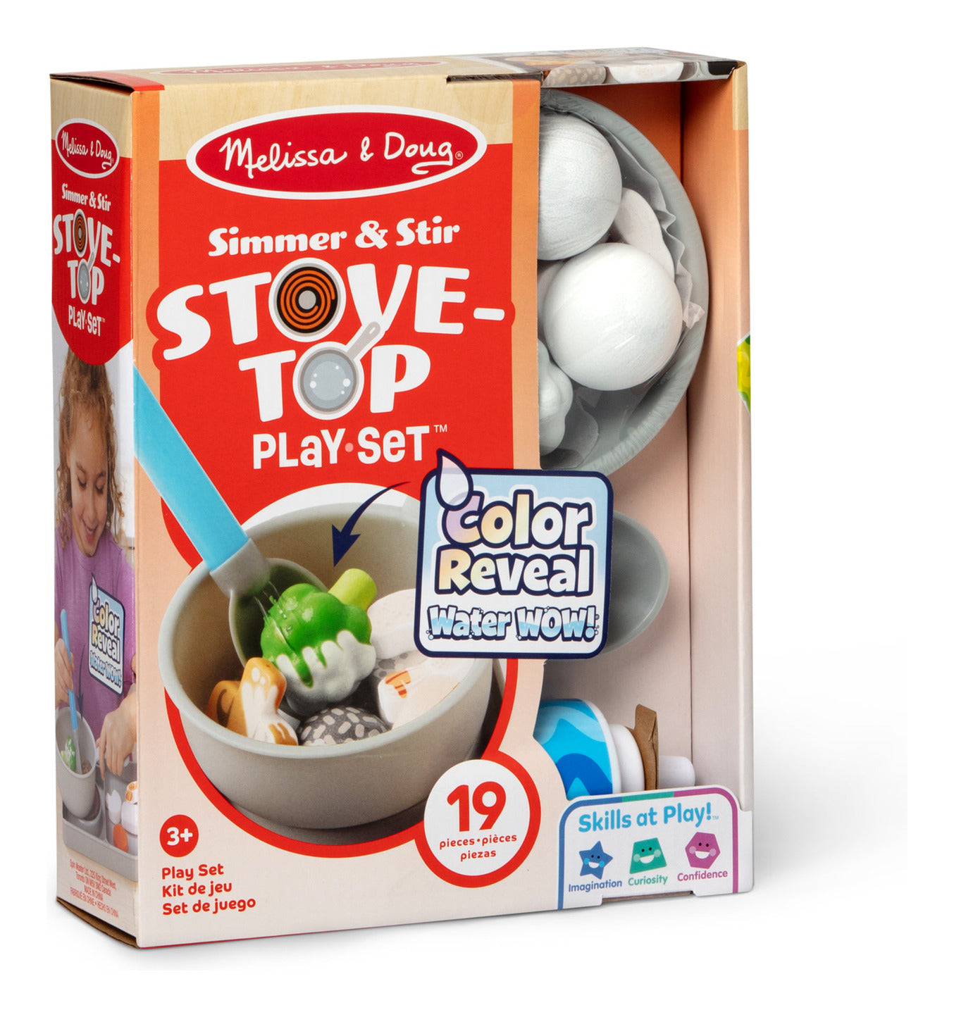 Melissa & Doug Simmer & Stir Stovetop Play Set with Colour-Changing Food