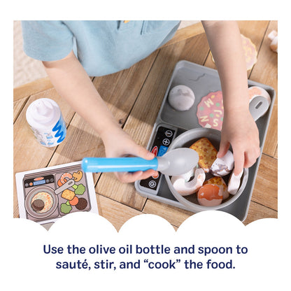 Melissa & Doug Simmer & Stir Stovetop Play Set with Colour-Changing Food