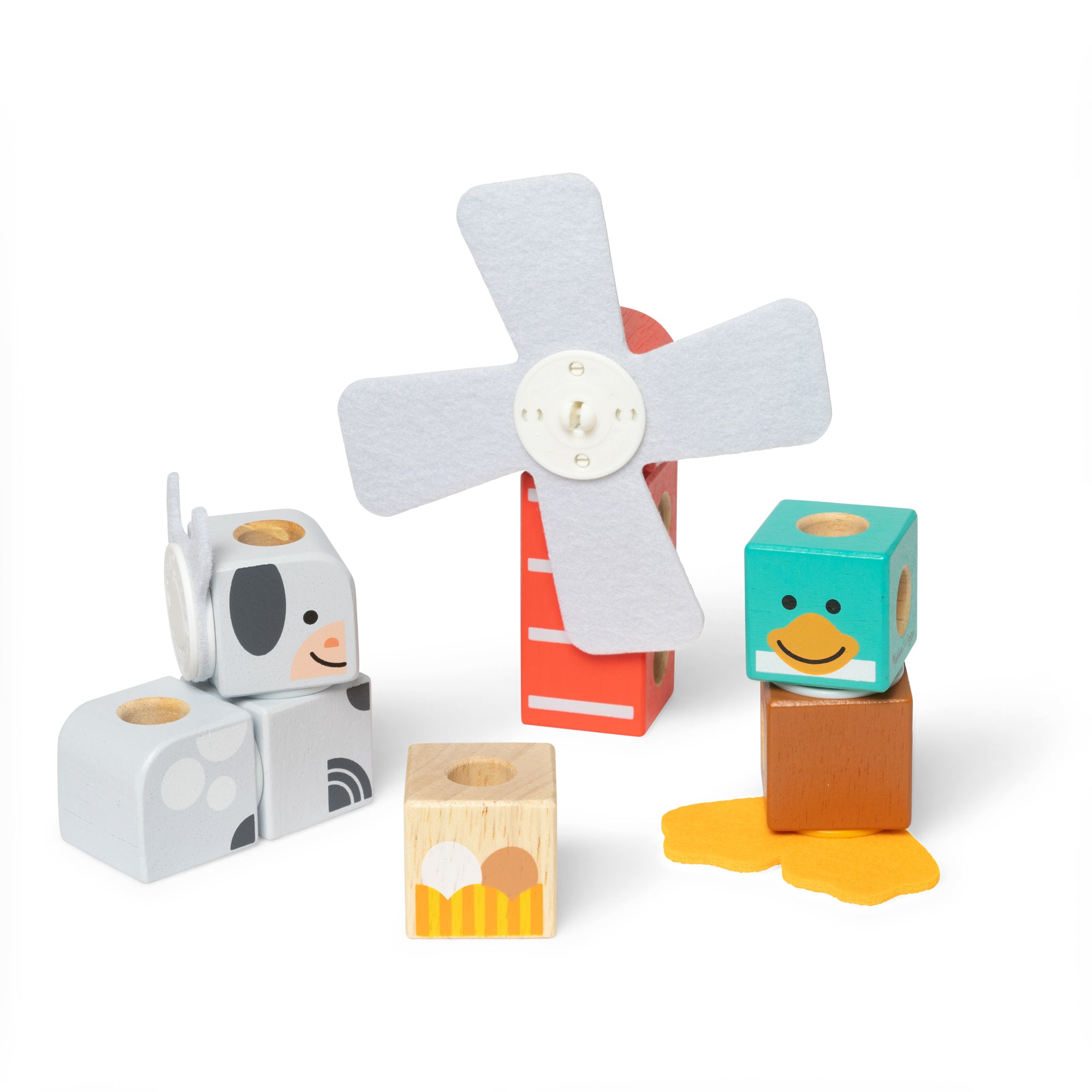Melissa & Doug Blockables Farm Building Set, 56 Pieces