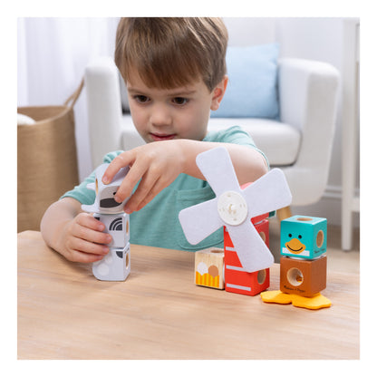Melissa & Doug Blockables Farm Building Set, 56 Pieces