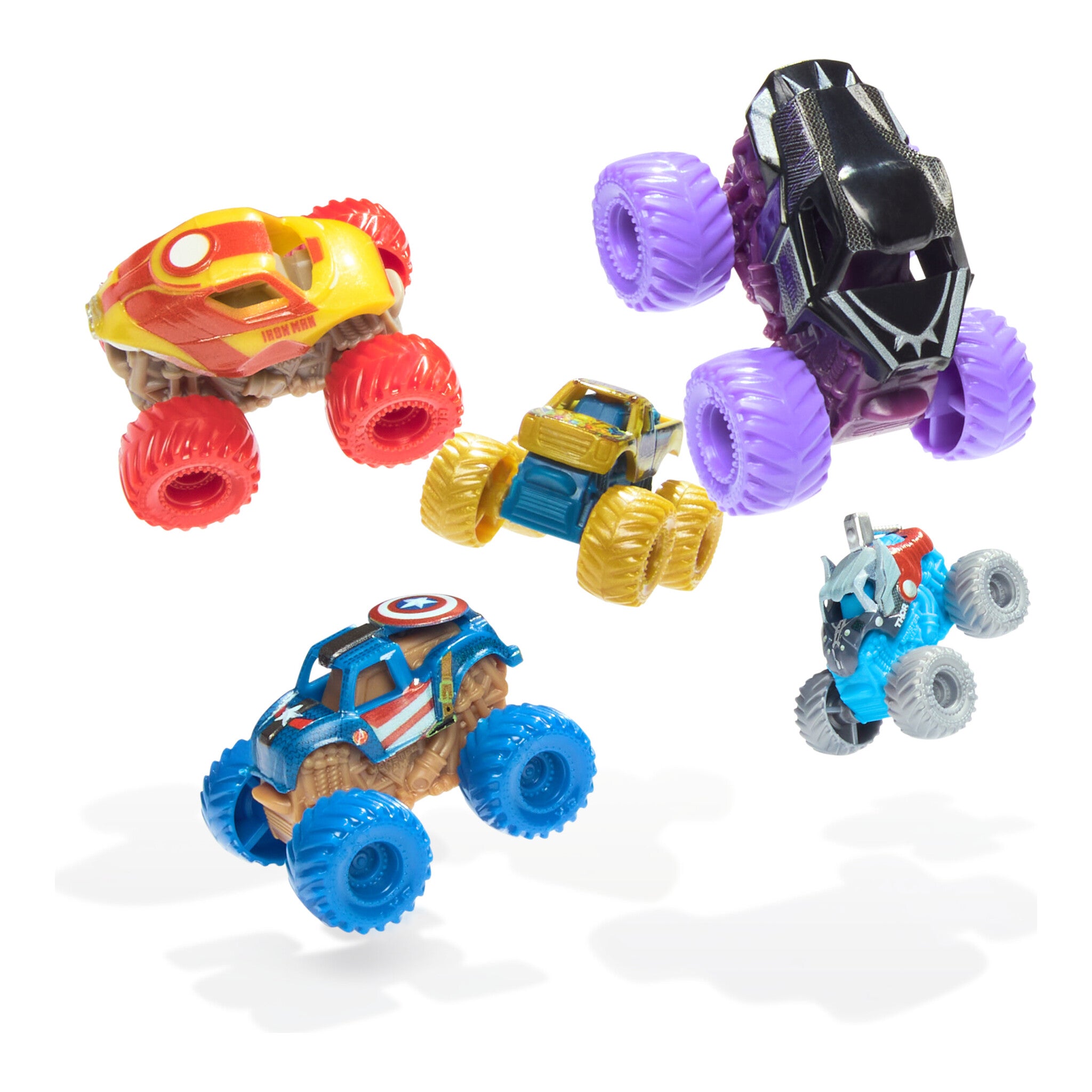 Monster Jam Mini 5-Pack Monster Trucks with Mystery Vehicle