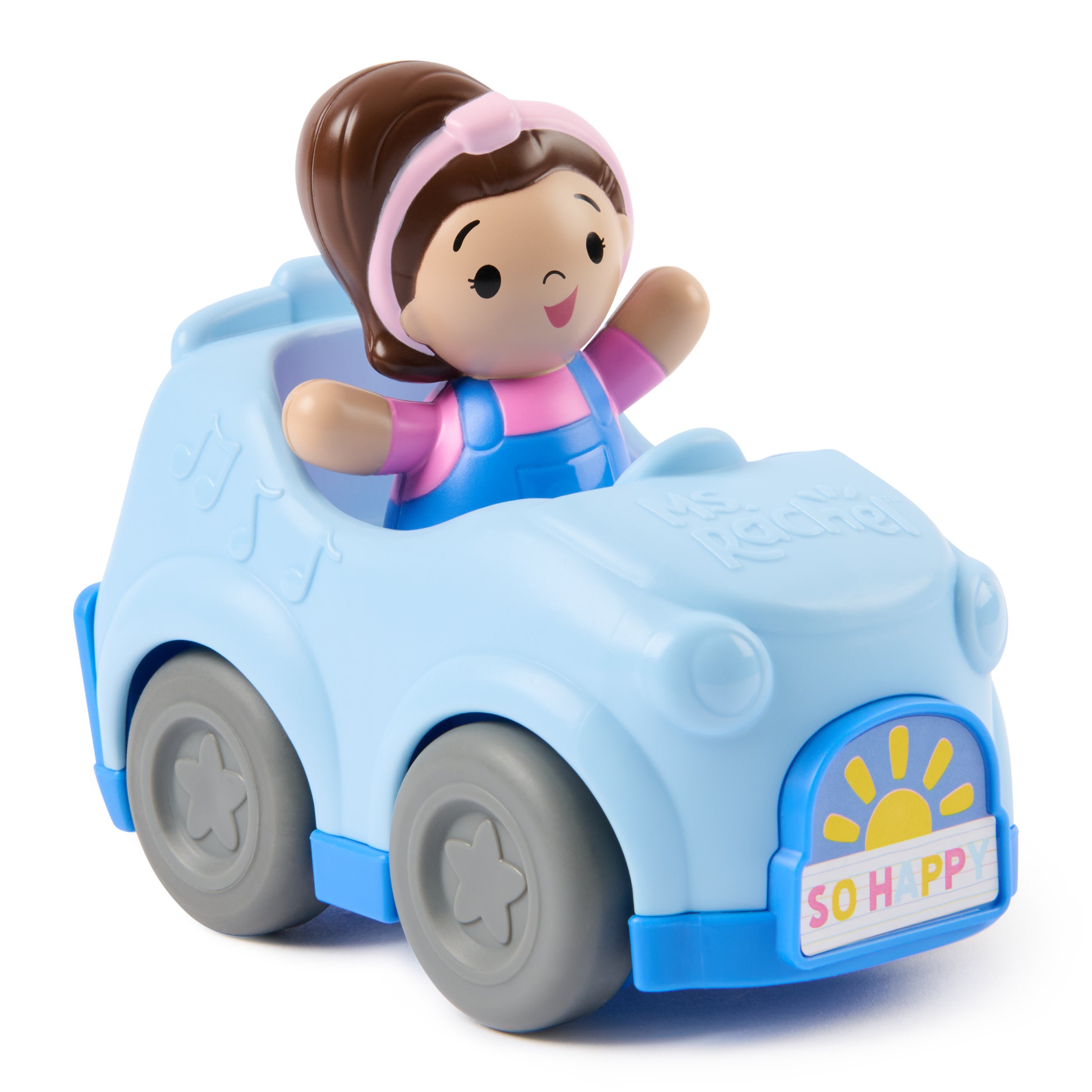 Ms. Rachel 1-2-3 Roll! Pull-Back Vehicle with Figure