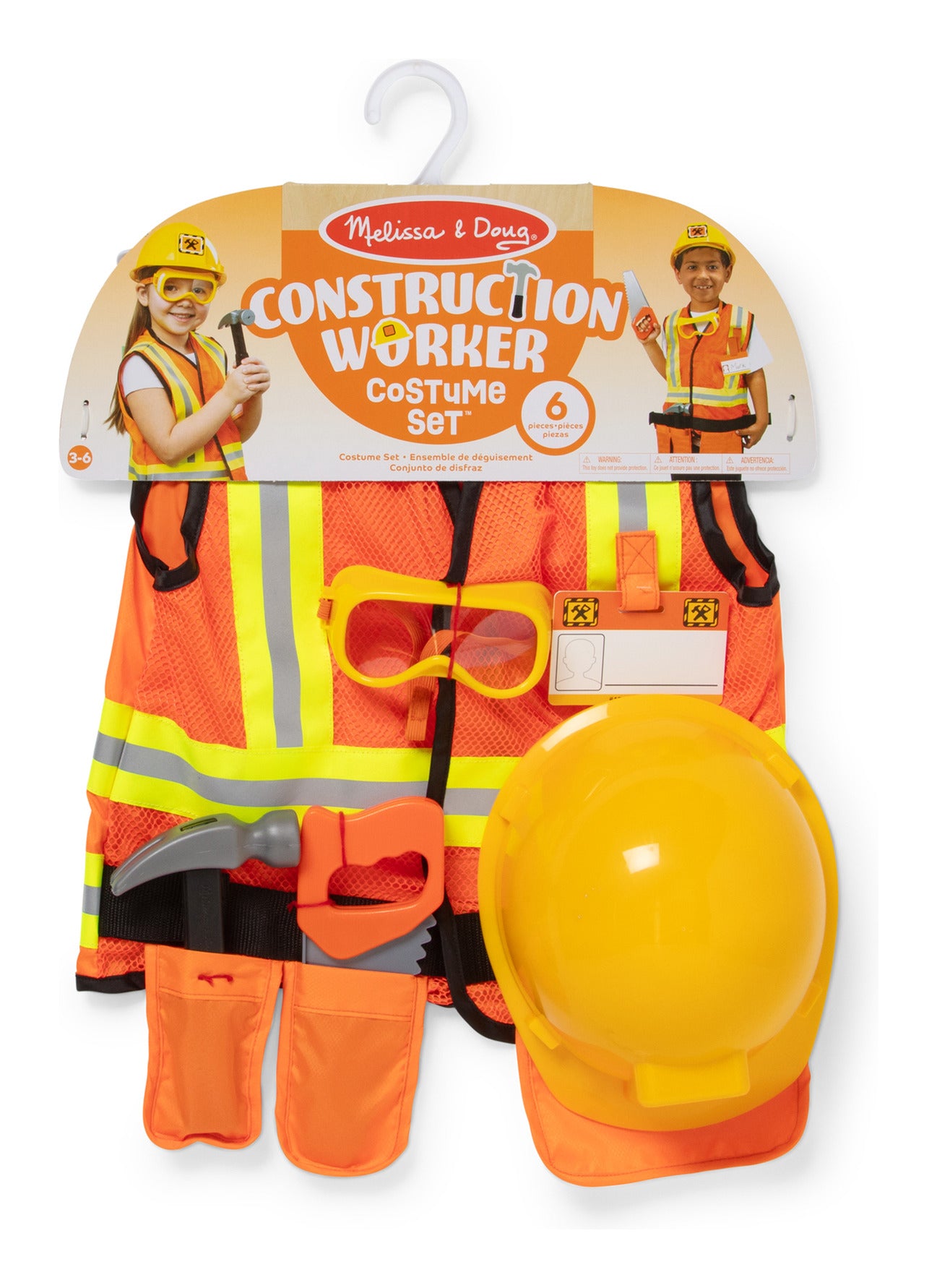 Melissa & Doug Construction Worker Role Play Dress-Up Set