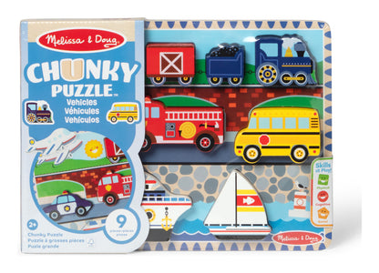 Melissa & Doug - Chunky Puzzle In Tray Learning Toy