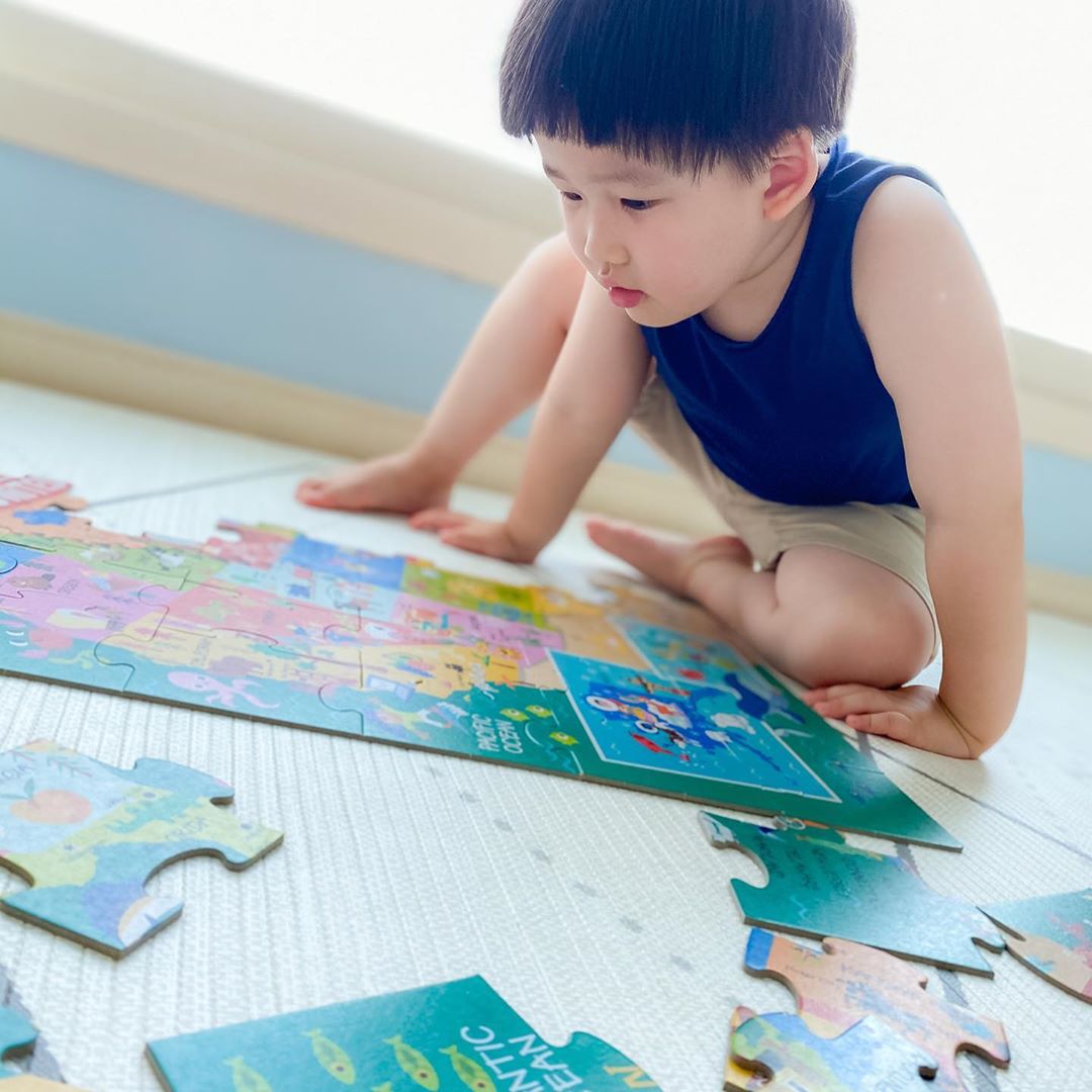 Melissa & Doug - Chunky Puzzle In Tray Learning Toy