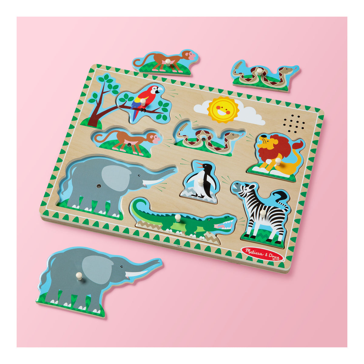 Melissa & Doug Sound Puzzle Astd In Tray Educational Toy