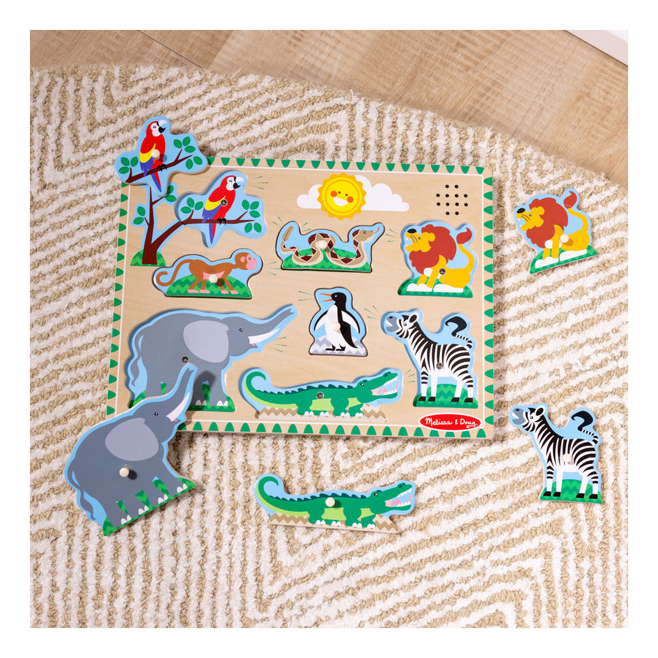 Melissa & Doug Sound Puzzle Astd In Tray Educational Toy