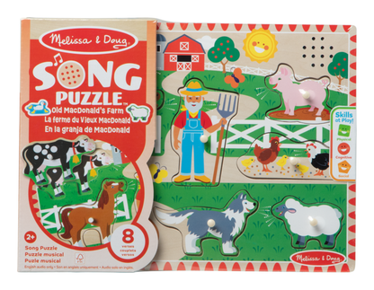 Melissa & Doug Sound Puzzle Astd In Tray Educational Toy