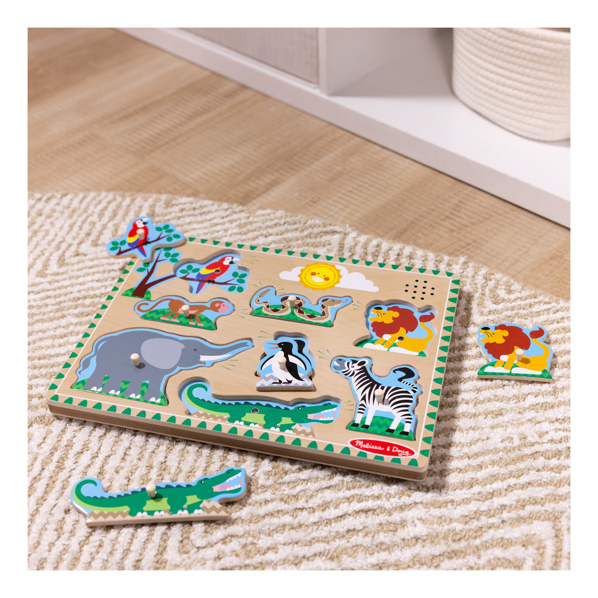 Melissa & Doug Sound Puzzle Astd In Tray Educational Toy