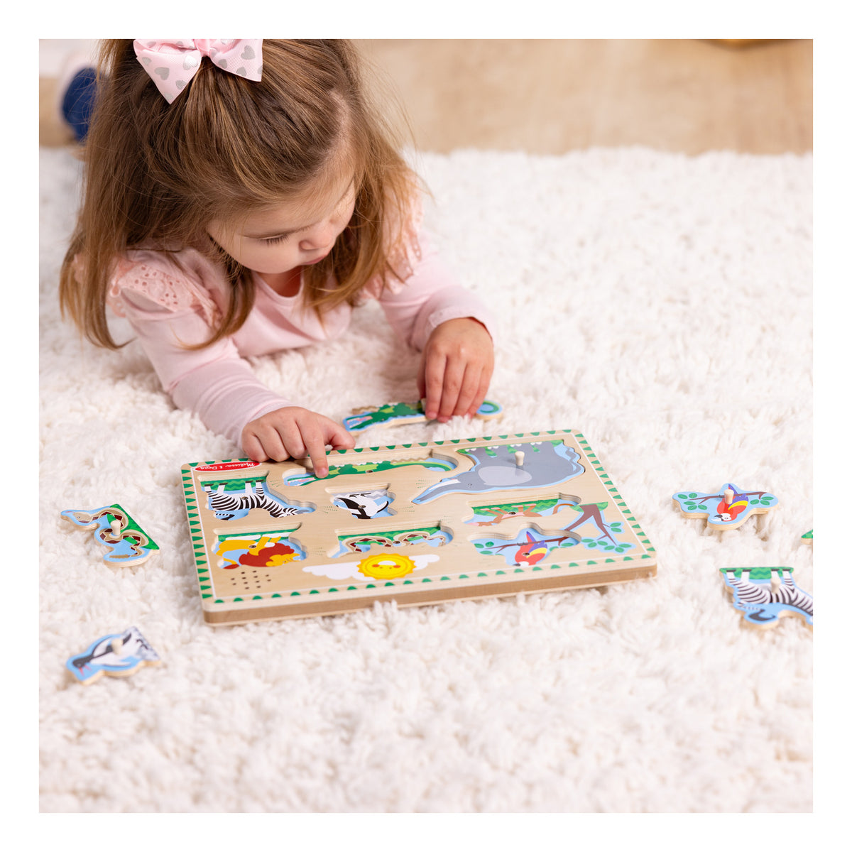 Melissa & Doug Sound Puzzle Astd In Tray Educational Toy